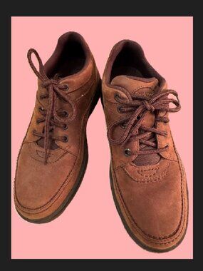 Men's 'Rockport' World Tour Classic Walking Shoe Sz 8,5 M Brown Preowned